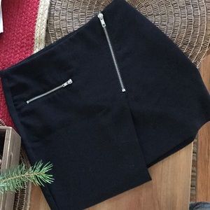 H&m crossover asymmetrical black mini skirt